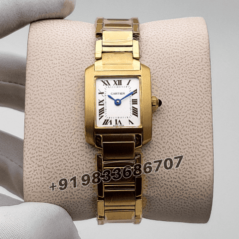 Cartier Tank Francaise White Dial High Quality First Copy Women’s Watch