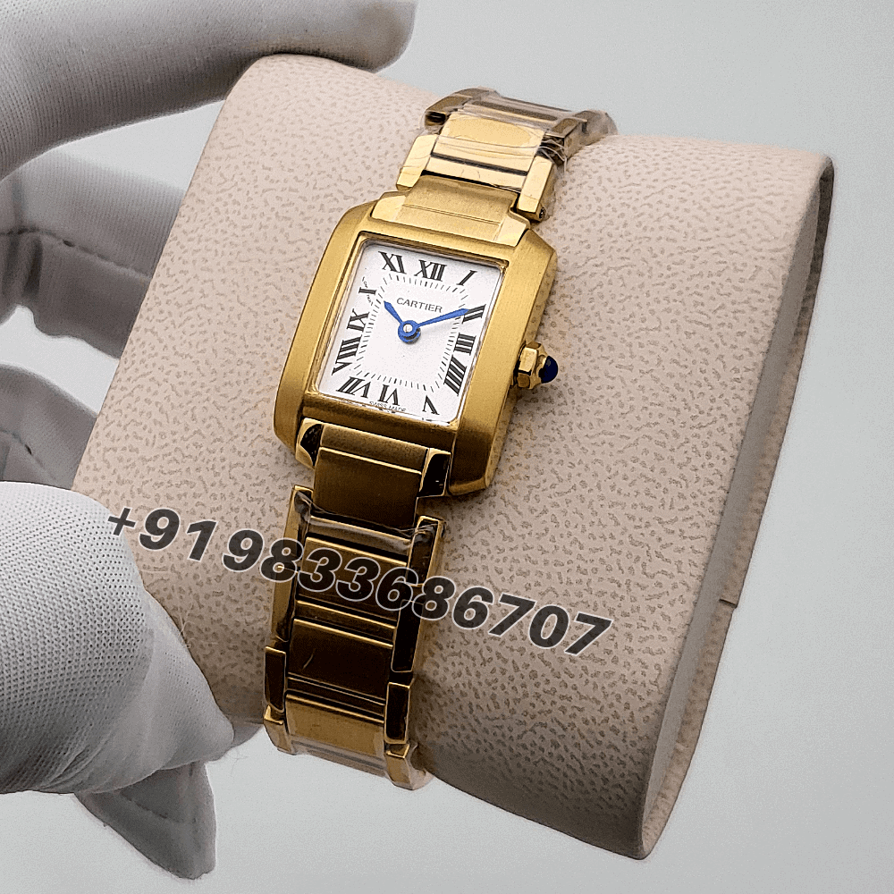 Cartier Tank Francaise White Dial High Quality First Copy Women’s Watch - Image 2