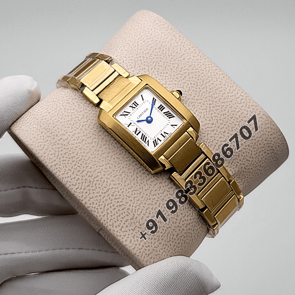 Cartier Tank Francaise White Dial High Quality First Copy Women’s Watch - Image 3