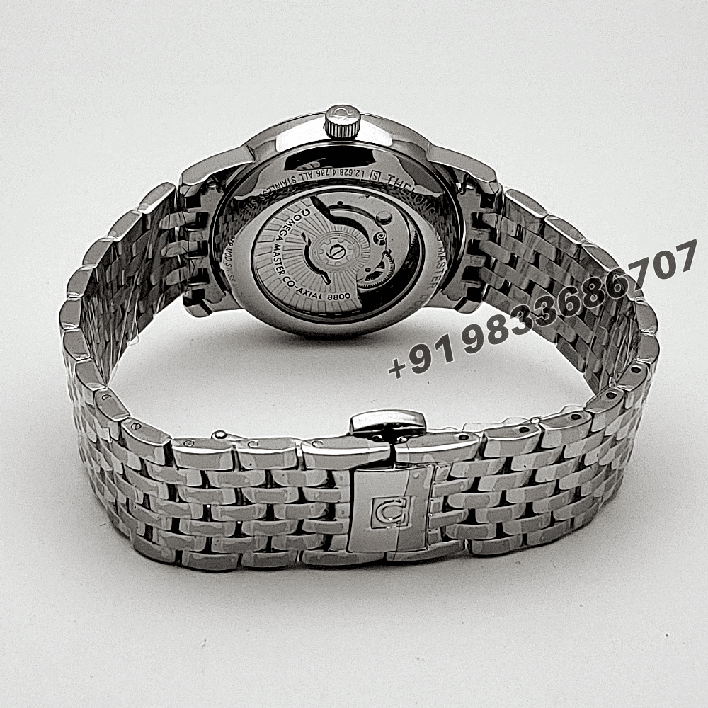 Omega De Ville Prestige Stainless Steel Black Dial High Quality Swiss Automatic Watch - Image 4