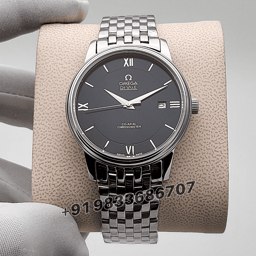 Omega De Ville Prestige Stainless Steel Black Dial High Quality Swiss Automatic Watch