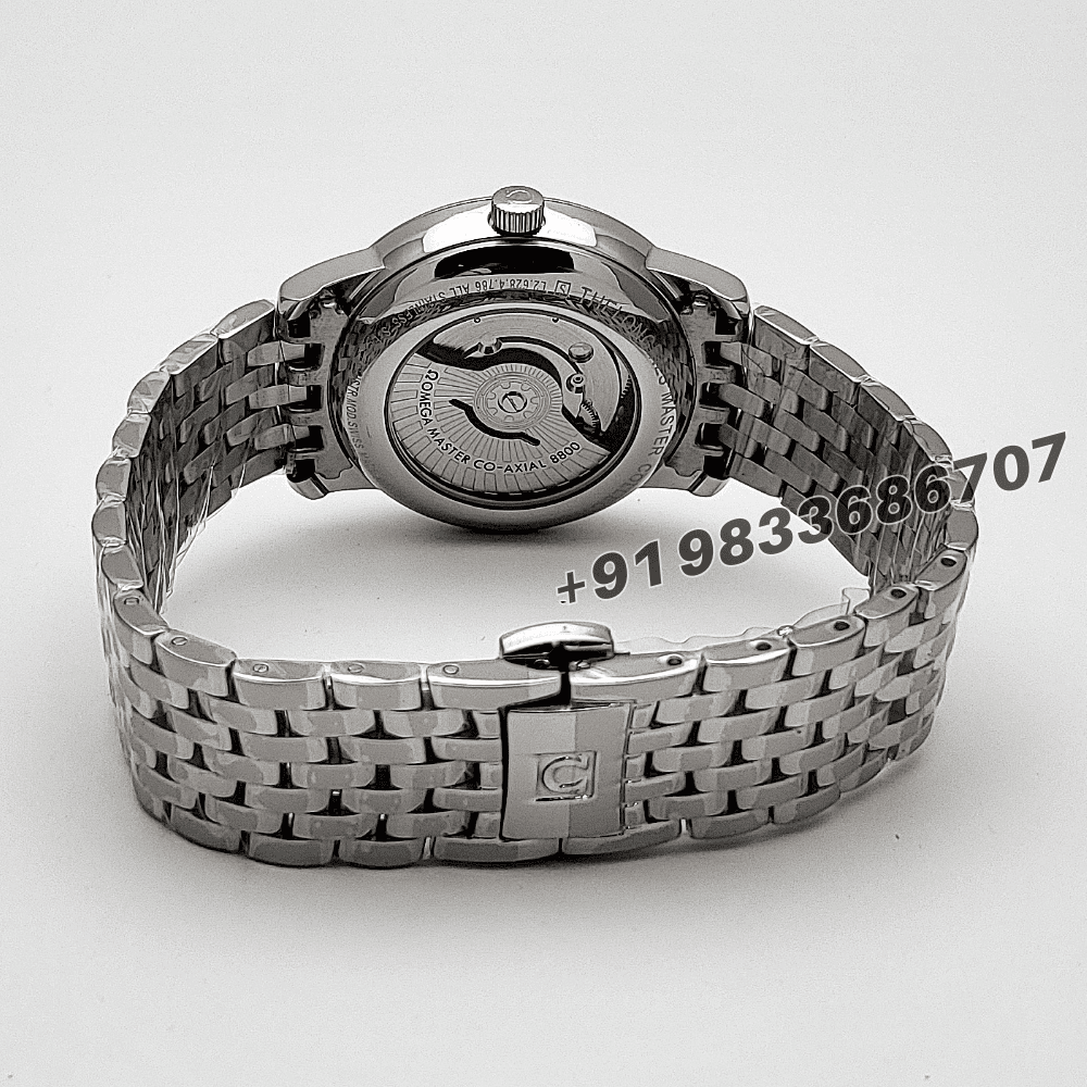 Omega De Ville Prestige Stainless Steel Silver Dial High Quality Swiss Automatic Watch - Image 4