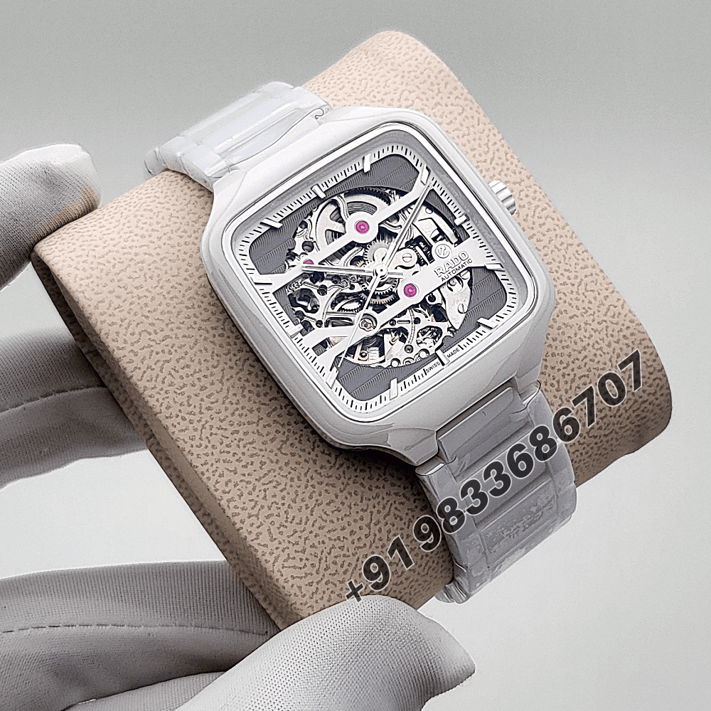 Rado True Square Skeleton Dial 38mm High Quality Swiss Automatic First Copy Watch - Image 3