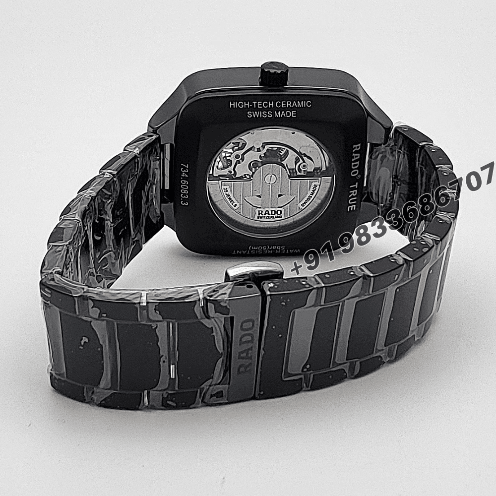 Rado True Square Skeleton Dial 38mm High Quality Swiss Automatic Watch - Image 4