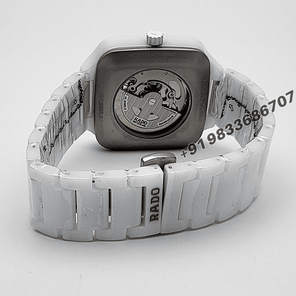 Rado True Square Skeleton Dial with Yellow Gold Mark 38mm High Quality Swiss Automatic First Copy Watch - Image 4