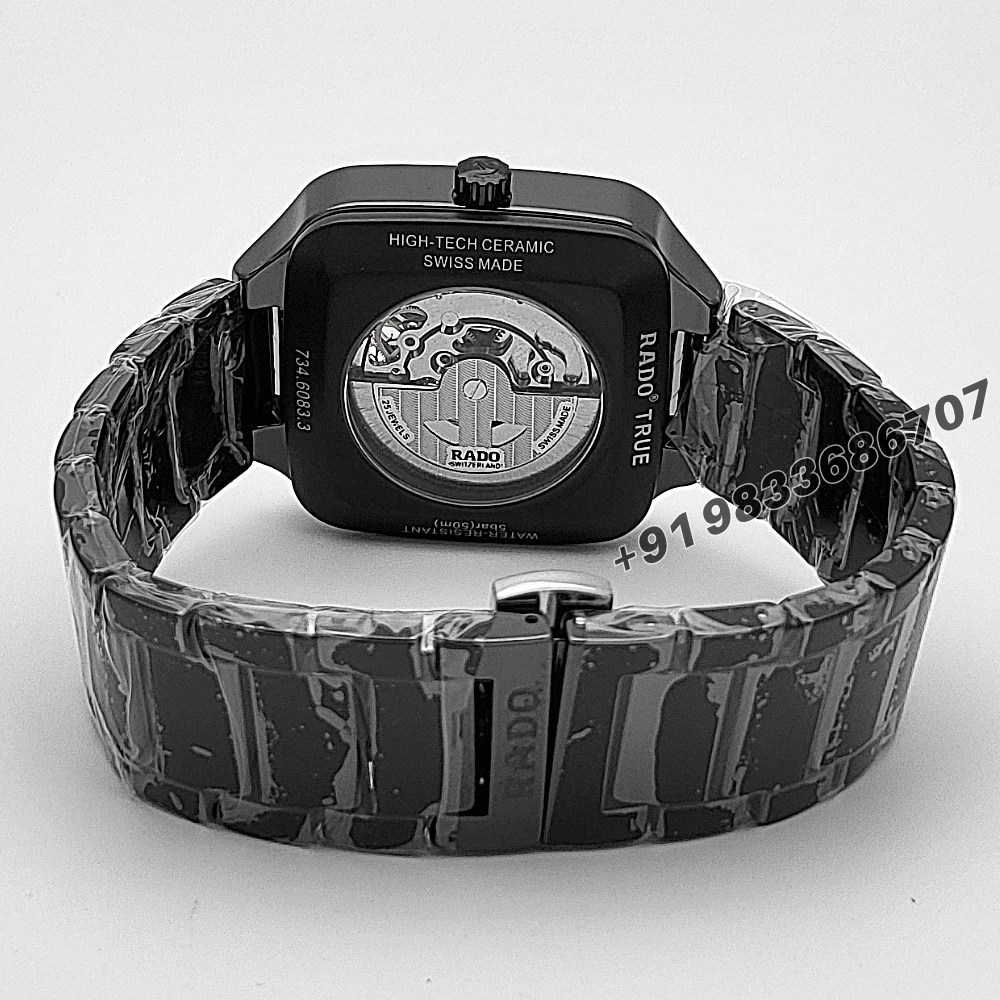 Rado True Square Skeleton Two-Level Dial 38mm High Quality Swiss Automatic First Copy Watch - Image 4