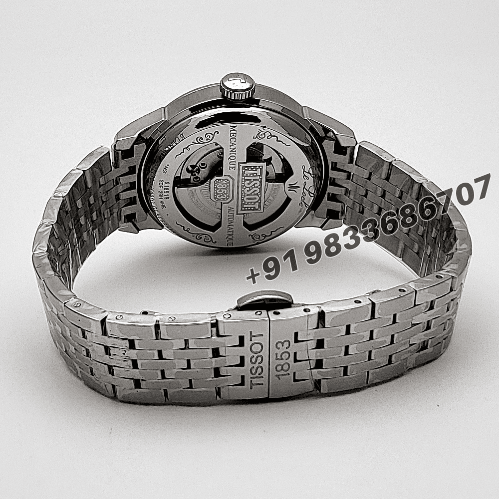 Tissot Le Locle Stainless Steel Roman Marking Blue Dial 39.3mm High Quality Swiss Automatic Movement Watch - Image 4