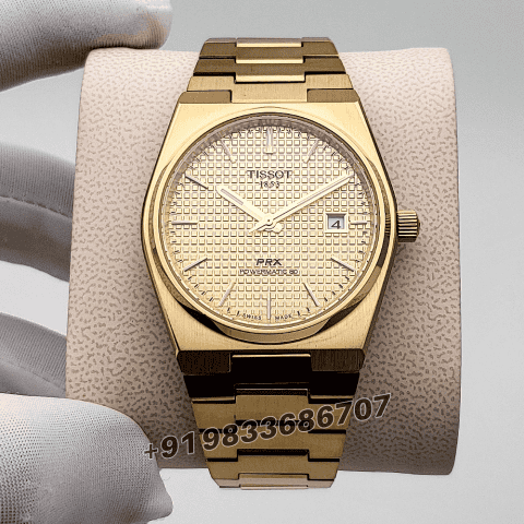 Tissot PRX Full Gold Golden Dial High Quality Swiss Automatic Movement Watch