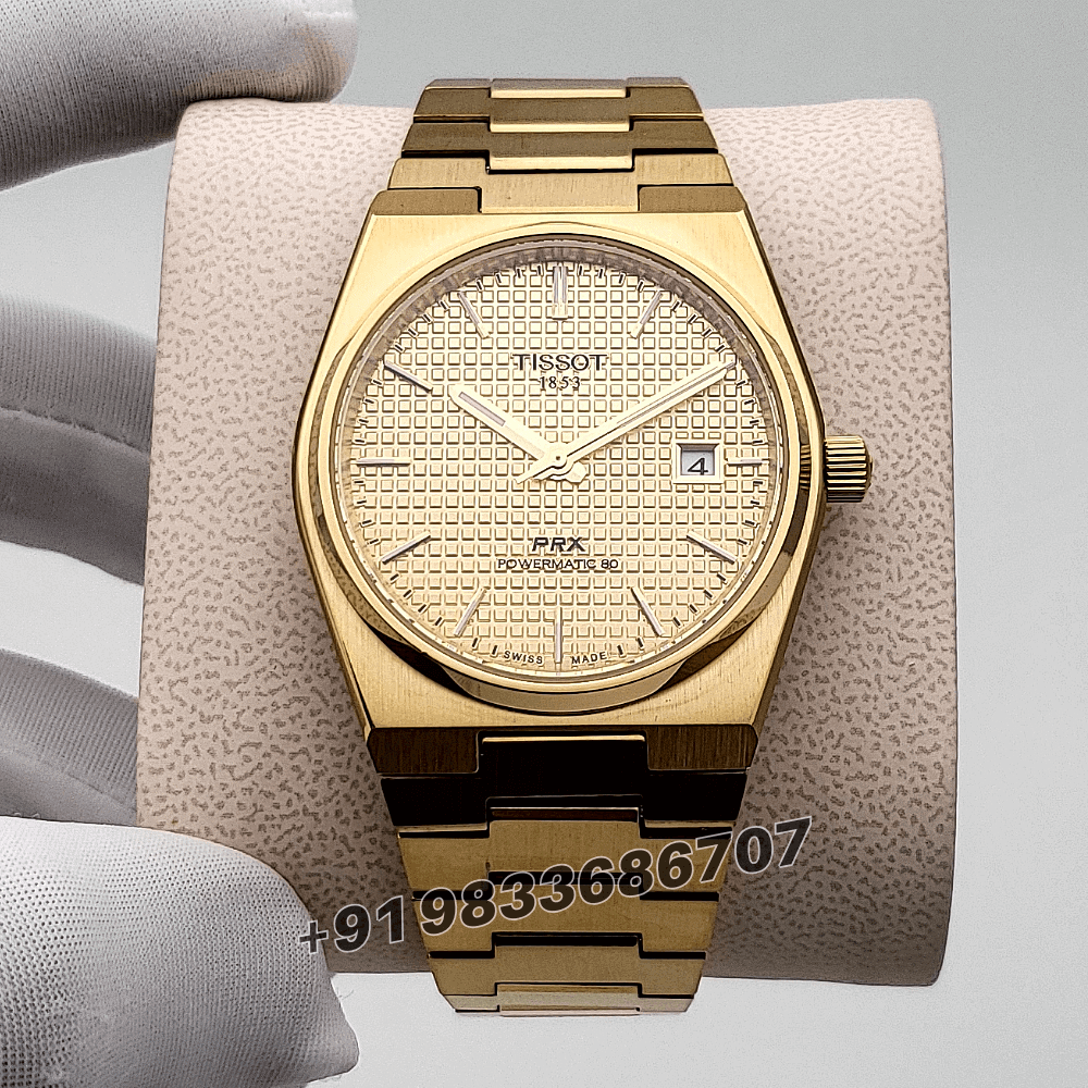 Tissot PRX Full Gold Golden Dial High Quality Swiss Automatic Movement Watch