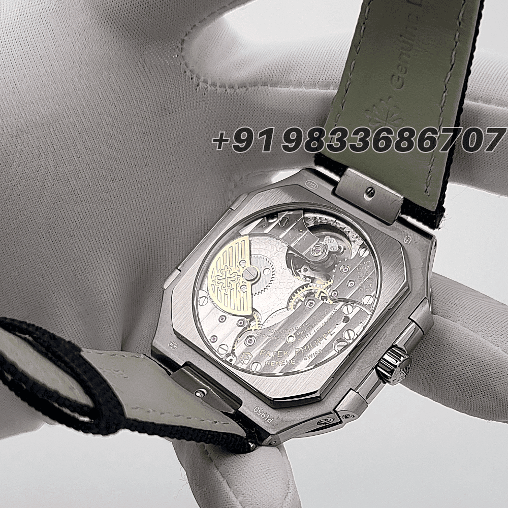 Patek Philippe Cubitus Platinum 5822P-001 Sunburst Blue Dial 45mm Exact 1:1 Replica Top Quality Super Clone Swiss ETA 240 PS CI J LU Automatic Movement Watch - Image 5