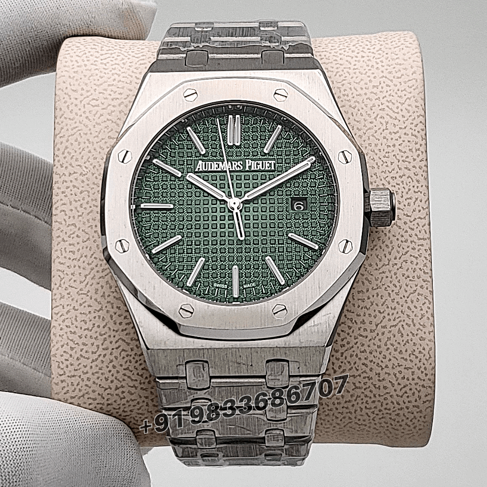 Audemars Piguet Royal Oak Stainless Steel Green Dial 41mm High Quality Swiss Automatic First Copy Watch