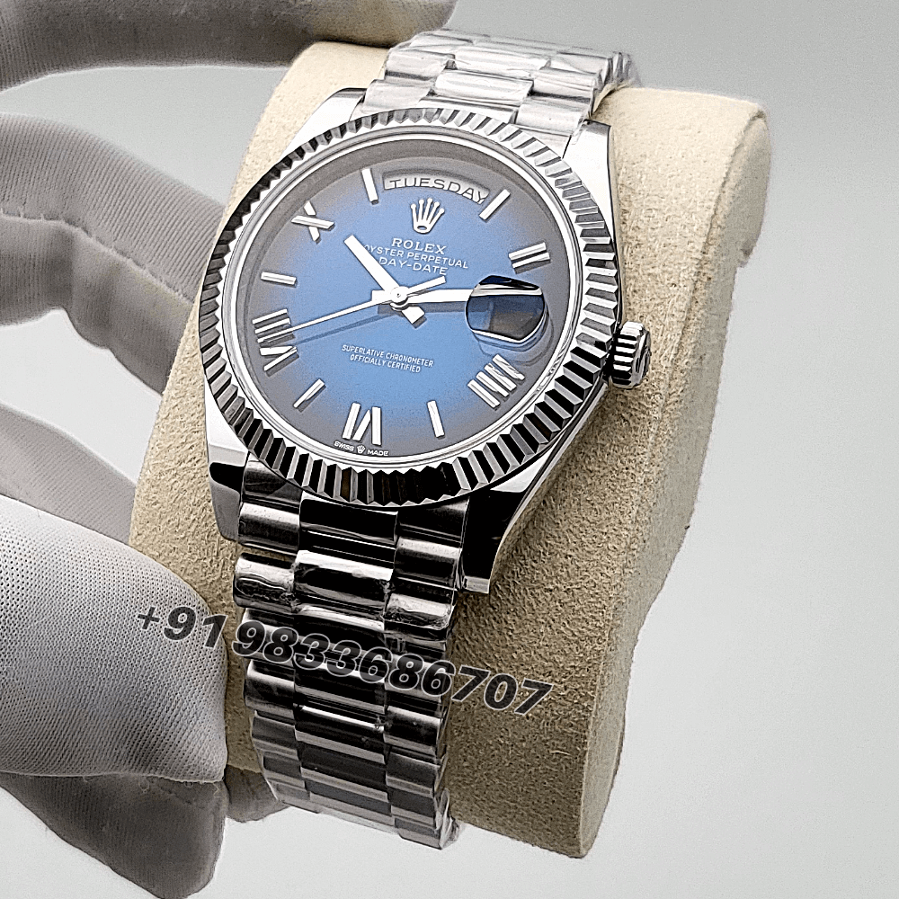 Rolex Day-Date Blue ombre Dial Top Quality Replica Watch