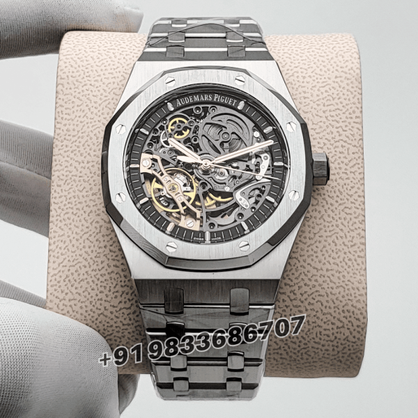 Audemars Piguet Royal Oak Double Balance Wheel Openworked Stainless Steel 41mm Exact 11 Top Quality Replica Super Clone Swiss E