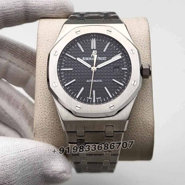 audemars piguet watches first copy Royal Oak Stainless Steel Black Dial 41mm
