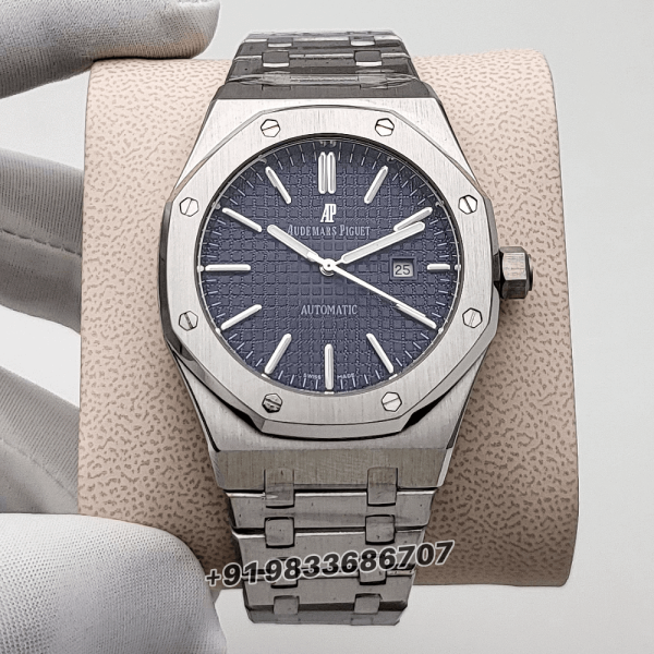 Audemars Piguet Royal Oak Stainless Steel Blue Dial 41mm High Quality First Copy Watch (2)
