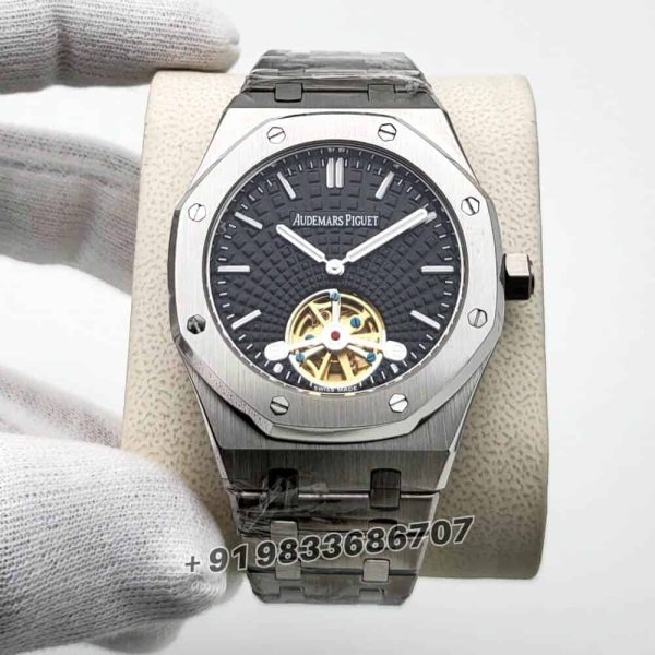 fake tourbillon watches Audemars Piguet Royal Oak Black Dial 41mm