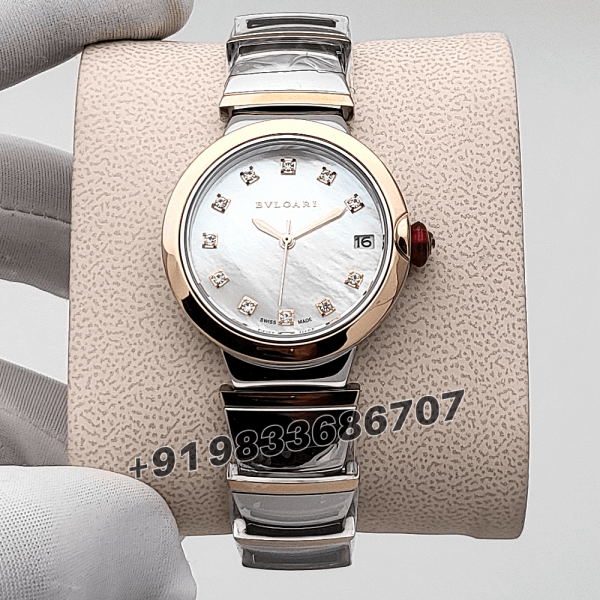 Bvlgari Lvcea White mother-of-pearl Dial Swiss Automatic Women First (4)