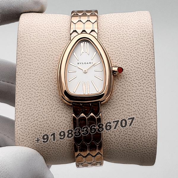 Bvlgari Serpenti Seduttori Rose Gold White Dial High Quality Women’s Watch (4)