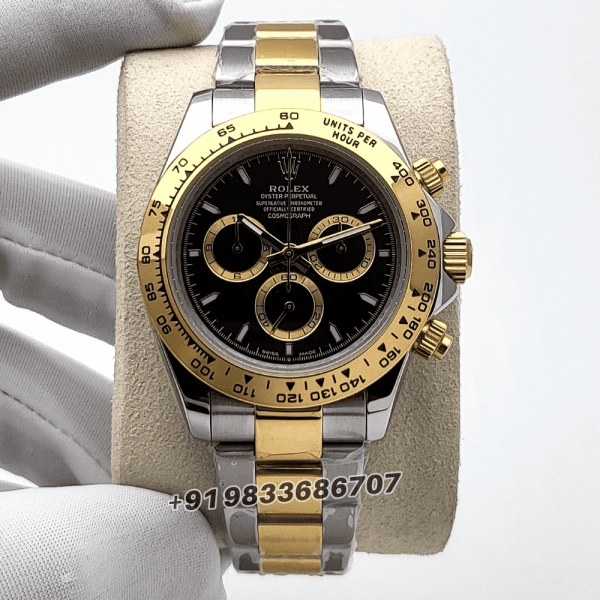 Rolex Cosmograph Daytona Yellow Rolesor Black Dial 40mm Exact
