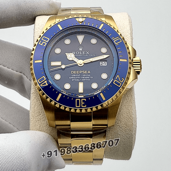 Rolex Deepsea Oyster Yellow Gold 44mm Exact 11 Top Quality Super Clone Replica Swiss ETA 3235 Automatic Movement Watch (1)