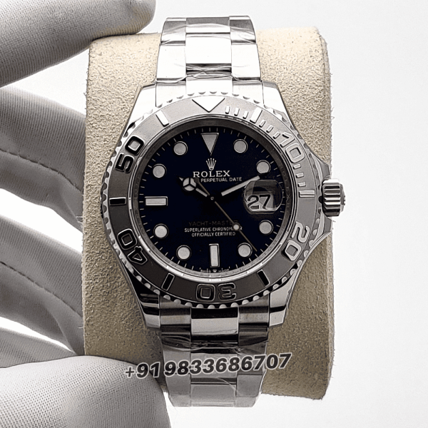 Rolex Yacht-Master Oystersteel and Platinum Bright Blue Dial 40mm Exact (3)