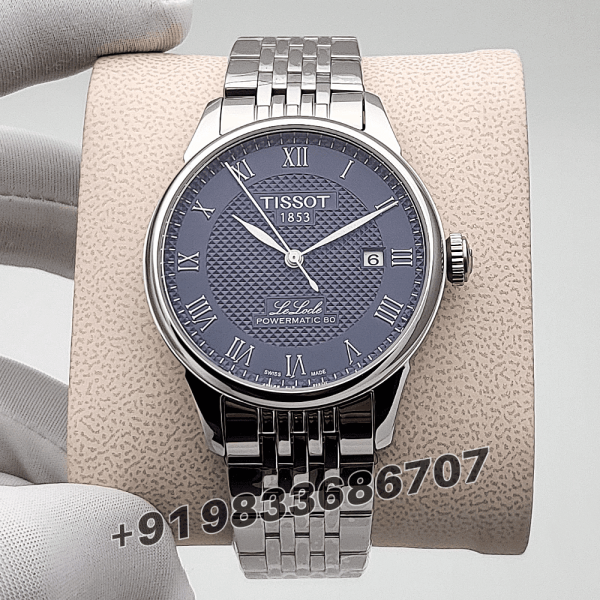 Tissot Le Locle Stainless Steel Roman Marking Blue Dial 39.3mm High Quality Swiss Automatic Movement Watch (3)