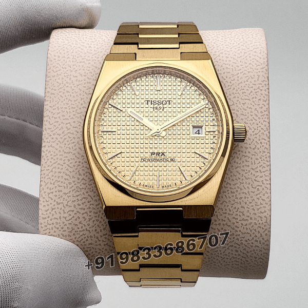 Tissot PRX Full Gold Golden Dial High Quality Watch (4)