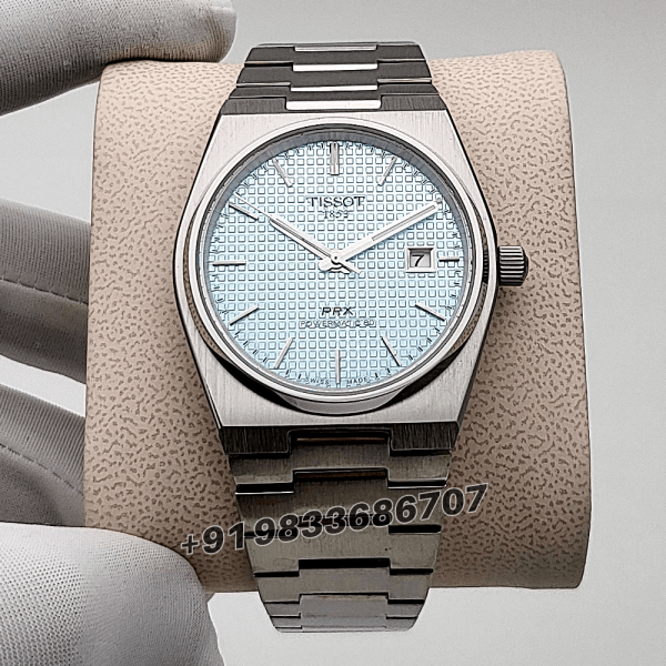 Tissot PRX Powermatic 80 Ice Blue Dial 40mm High Quality Swiss Automatic Movement First Copy Watch