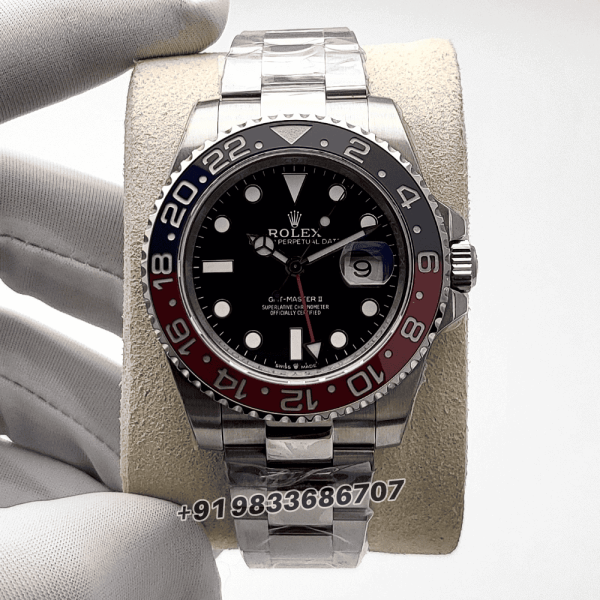Rolex GMT Master II Pepsi 40mm Exact 1:1 Top Quality Replica Super Clone Swiss ETA 3285 Automatic Movement Watch