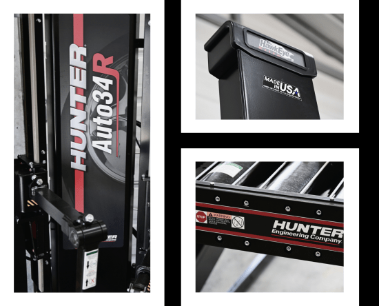 Hunter Auto34R tire changer machine for vehicle maintenance.