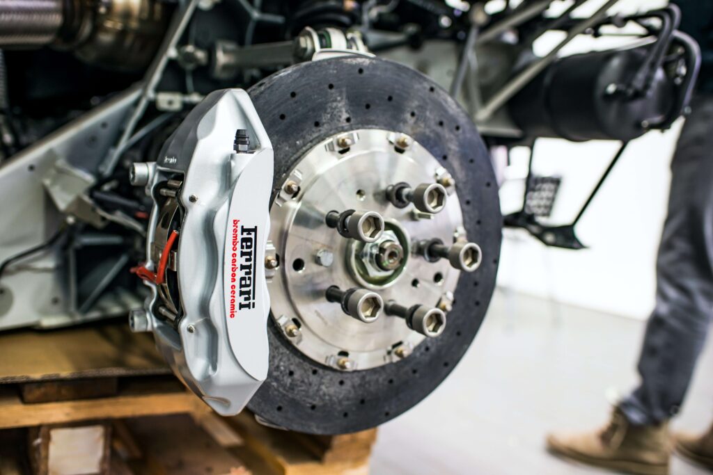 Brake disc and caliper repair for vehicle maintenance and safety.