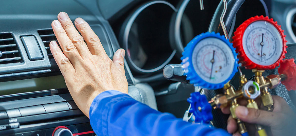 car air conditioning maintenance process