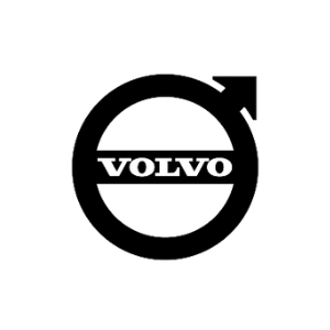 Volvo logo on a car service center sign, representing automotive maintenance.