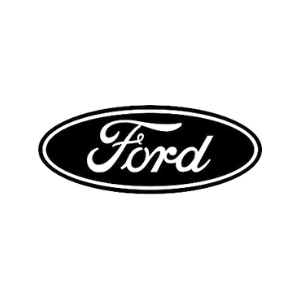 Ford vehicle being serviced at Bron's Automotive in a professional auto repair shop.