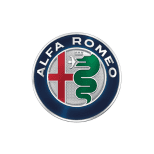 Alfa Romeo logo at Butterworth's Service Centre.