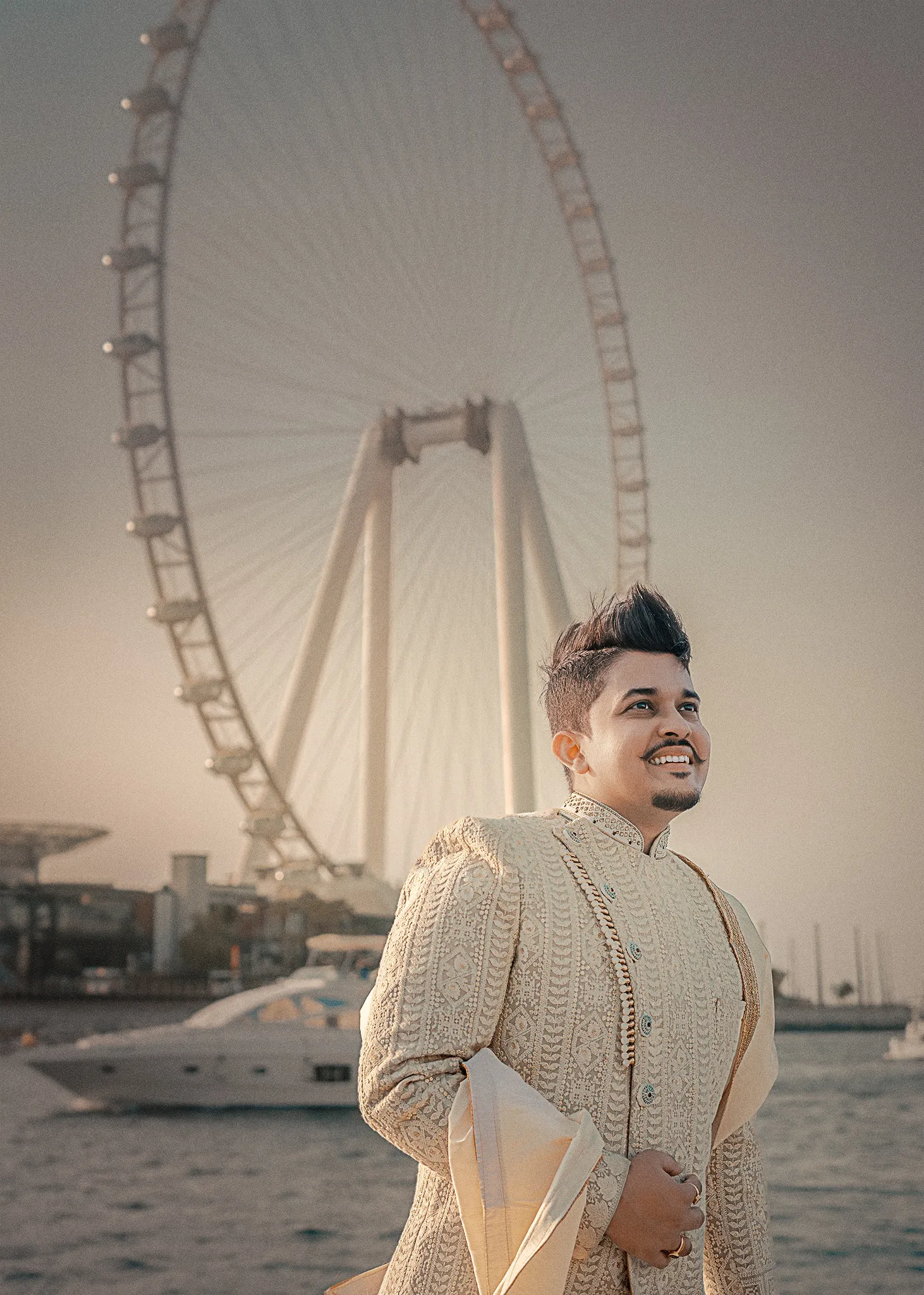Rishav groom look