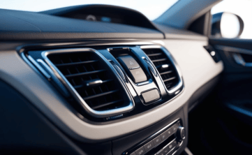 Interior car air conditioning vent for optimal climate control.