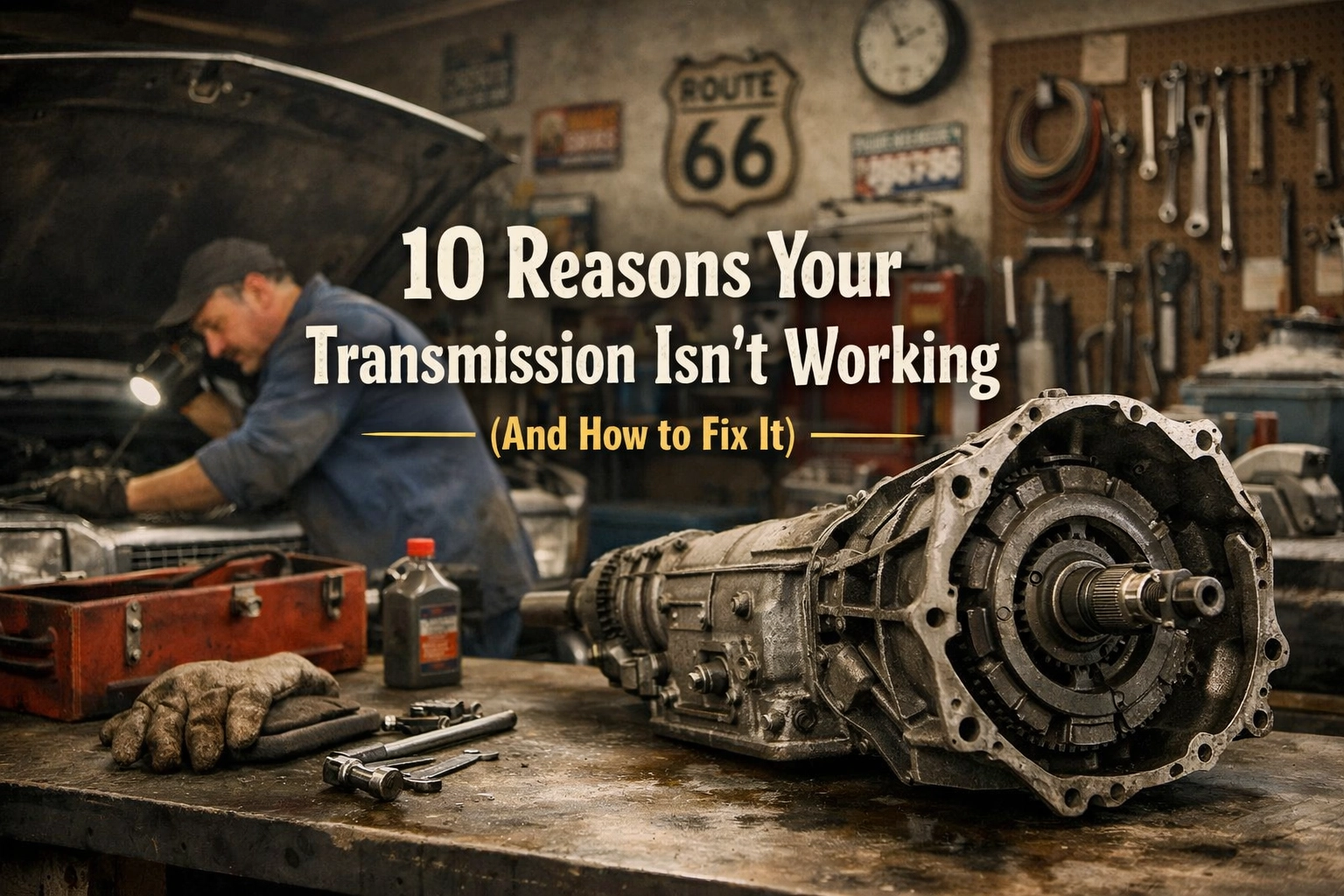 Auto transmission repair and diagnostics at Car Corral Garage.