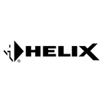 Helix car audio system with high-quality speakers and amplifiers.