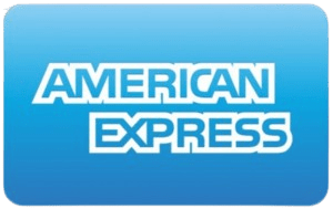 American Express credit card logo for secure payments.