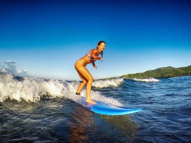 beginner waves in Fiji