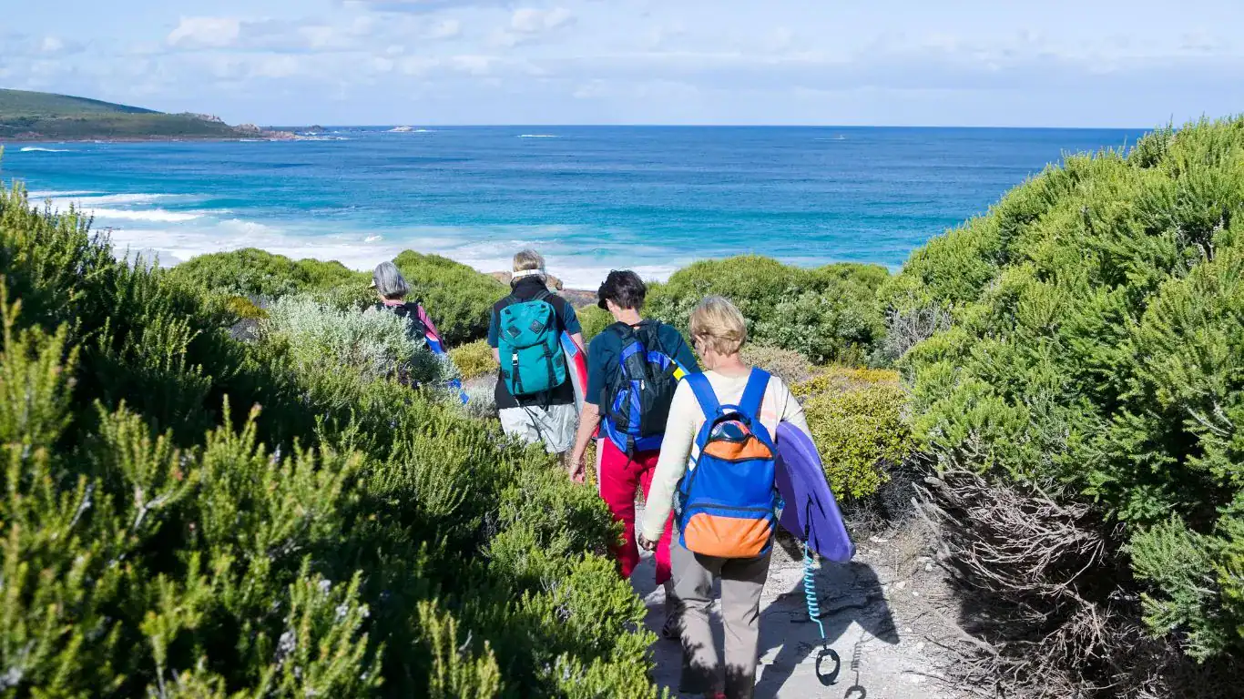 hiking in margret river