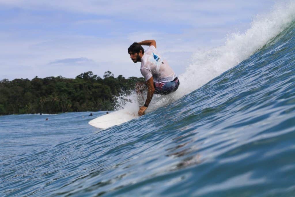 Adrian surfing panama