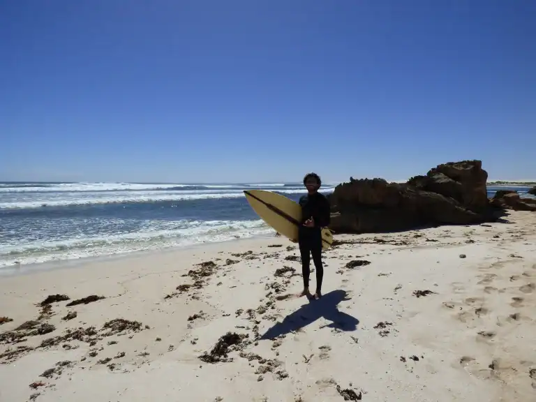 adrian surfing in cactus beach