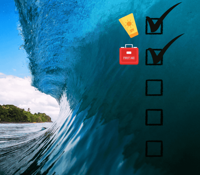 Packing list for a surfing trip