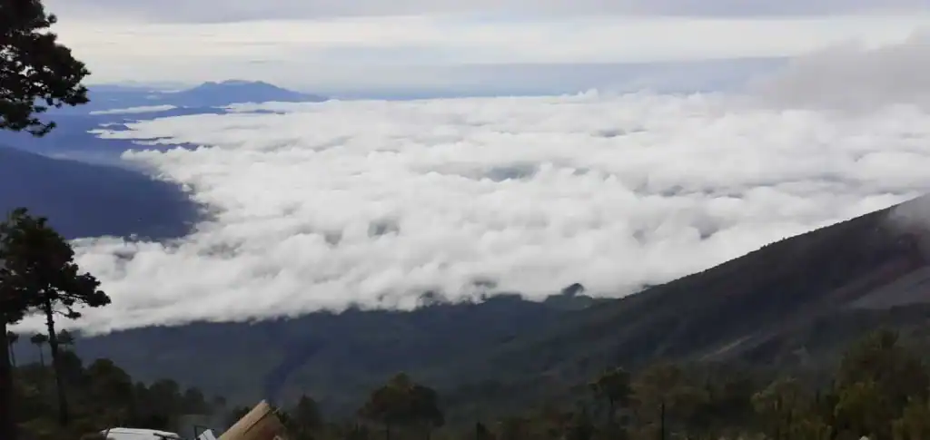 View from the top of Acatenango Volcano