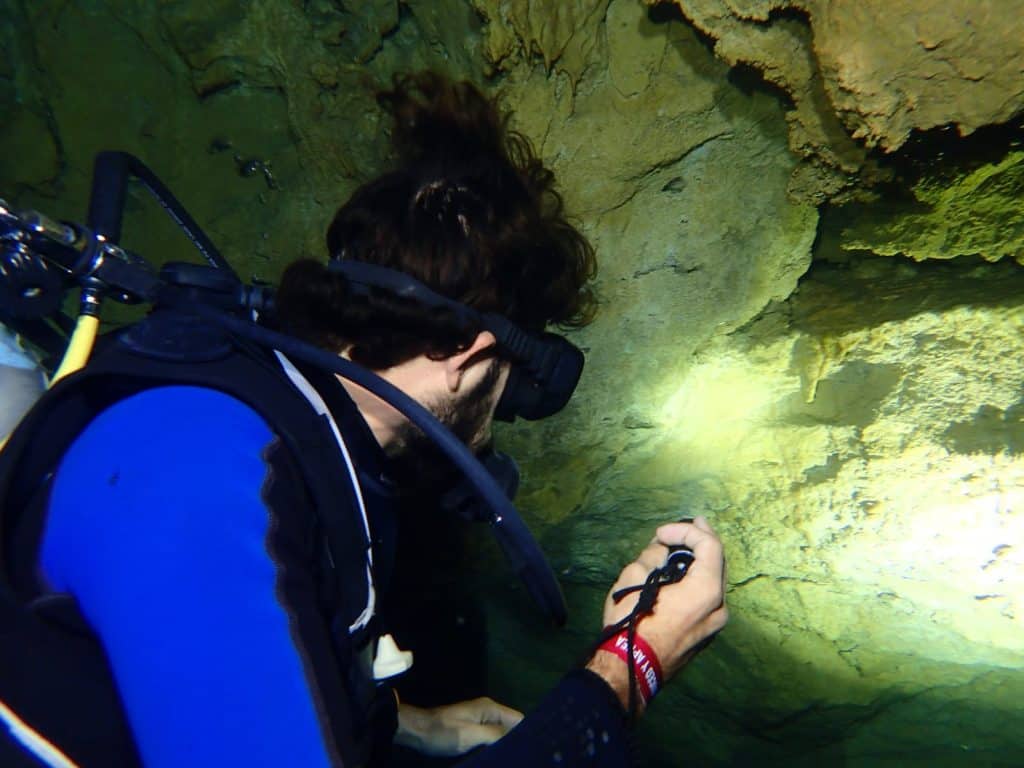 Diving the Cenote in Mexico