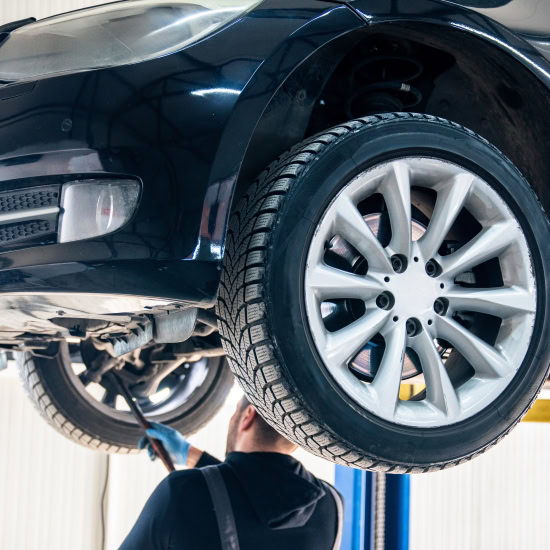 Automotive tire and wheel service at Cliffs Edge Automotive.
