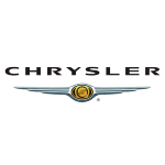Chrysler emblem logo on vehicle at Cliffs Edge Automotive.