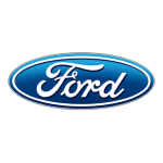 Ford car parked outside Cliffs Edge Automotive dealership.